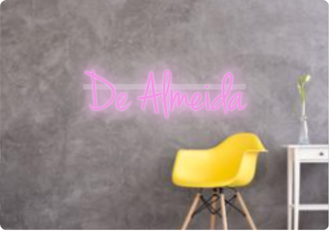 Custom text: De Almeida